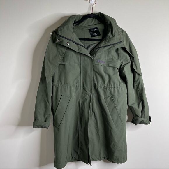 Peacebird green‎ utility military long jacket size XS women’s minimalist - Picture 1 of 5